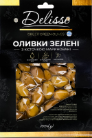 Оливки зеленые с косточкой маринованные Delisse к/у 250г