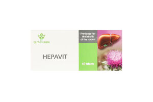 Добавка дієтична Гепавіт 40таблеток Еліт-фарм