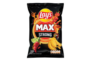 Чипсы картофельные Чили и лайм Strong Max Lay's м/у 60г