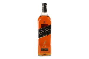 Виски 1л 40% 12 years Black label Johnnie Walker бут