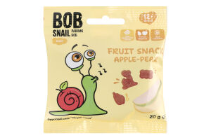 Снек фруктовый для детей от 12мес Apple-pear Baby Bob Snail м/у 20