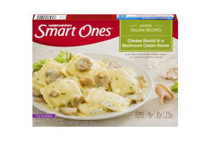 Weight Watchers Smart Ones Cheese Ravioli in a Mushroom Cream Sauce