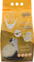 Наполнитель кошачий белый Vanilla perfumed Super Premium VanCat 5кг