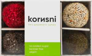 Цукерки асорті 6 смаків bezСахара к/у 110г