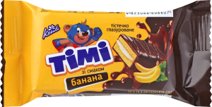 Тістечко бісквітне "Tімі" зі смаком банана фас. 38г (20шт) (аут) SRP