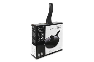 Сковорода Black Pro New алюміній антипригарне покриття з кришкою d26см Lessner