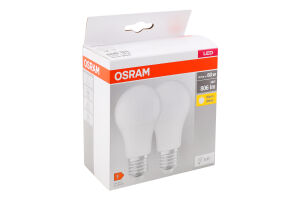 Лампа світлодіодна 8,5W 230V 2700K E27 A60 2шт Osram