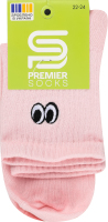 Шкарпетки підліткові з вишивкою висока резинка класичні р.20-24 Premier Socks