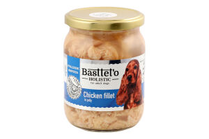 Корм д/собак шматочки філе курки в желе 500г твіст/б Басттет"о