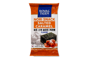 Нори снек со вкусом соленая карамель Royal Tiger м/у 4г
