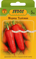 Насіння Морква Талісман дражоване на стрічці 5м 2г Седос