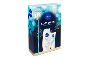 Набір косметичний Гель-догляд для душу Creme soft 250мл + Крем для обличчя, рук та тіла Soft 75мл Softening Nivea 2шт