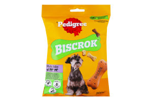 Корм сухий додатковий для дорослих собак зі смаком курки, яловичини та ягнятини Multi mix Biscrok Pedigree м/у 200г