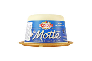 Масло кислосливочное 82% с кристаллами морской соли La motte President п/у 250г