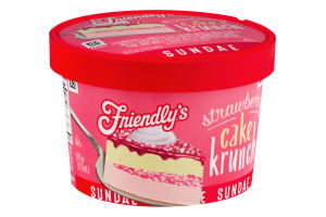 Friendly's Strawberry Cake Krunch Sundae