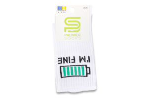 Шкарпетки Premier socks Bye-I'm fine білий р.18-20