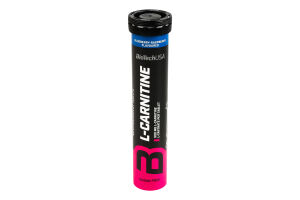 Добавка дієтична шипучая таблетка со вкусом черники и малины L-сarnitine BioTechUSA 20шт