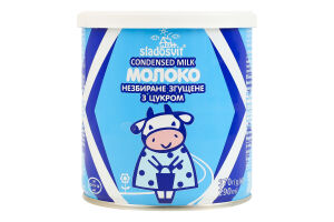 Молоко сгущенное 8.5% цельное с сахаром Sladosvit ж/б 370г