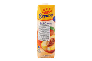 Нектар персиковий 1л т/п Cyprina