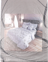 Комплект постільної білизни кольоровий бавовна євро Простирадло220*240см+Підковдра 220*200см+Наволочка 70*70см 2шт Бібо