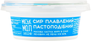Сир плавлений Янтар з італійськими травами пастоподібний 60% 100г стакан Міськмолзавод №1