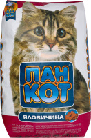 Корм д/котів з смаком яловичини сухий 10кг Пан Кот