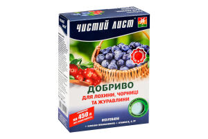 Добриво кристалічне Чистий лист д/Лохини, Чорниці