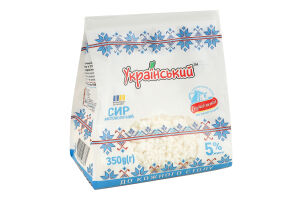 Сир кисломолочний 5% Український м/у 350г
