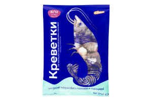 Креветки Сільпо тигр чорн цілі панц сир гл с/м8/12