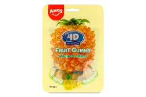 Цукерки Amos Ананас 4D желейні