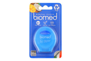 Нитка зубна 50м Coconut&Mango Biomed 1шт