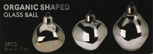 Набір іграшок MBM My Home скляні сріб 60мм MH-1454