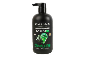 Шампунь-гель для душа 3в1 Crystal fresh Men Dalas 550мл