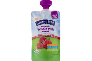 Stonyfield Organic Whole Milk Yogurt Strawberry-Beet-Berry