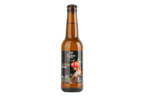 Сидр 330мл 5% полусладкий газированный купажный Яблочный Cidre Royal бут