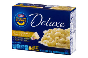 Kraft Macaroni & Cheese Deluxe White Cheddar & Garlic Herb