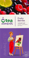 Чай черный ароматизированный с добавлением растительного сырья Фруктовые ягоды Tea Moments к/у 22х1.8г