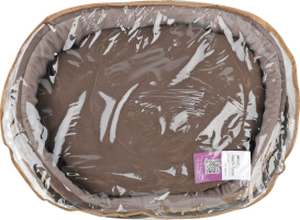 Лежак д/собак Елегант №1 коричневий овальний 32*43*12см Матис