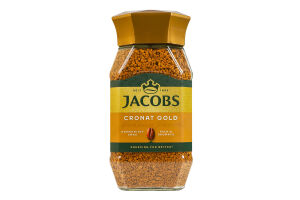 Кофе натуральный растворимый сублимированный Cronat Gold Jacobs с/б 200г