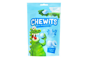 Цукерки Chewits Juicy Bites Blue Raspberry жувал