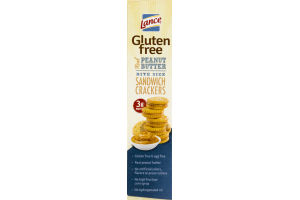 Lance Gluten Free Real Peanut Butter Bite Size Sandwich Crackers
