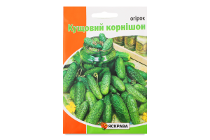 Насіння Огірок Кущовий корнішон 5г Яскрава