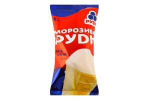 Морозиво з комбінованим складом сировини у вафельному стаканчику Рудь м/у 80г