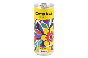 Напиток безалкогольный слабогазированный Классическая Комбуча Otaka ж/б 250мл