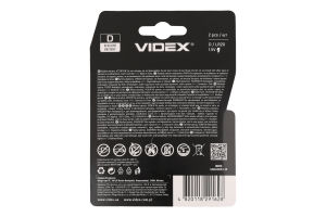 Батарейка щелочная Videx Blister Card LR20/D