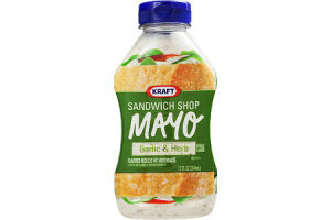 Kraft Sandwich Shop Mayo Garlic & Herb Flavored Reduced Fat Mayonnaise