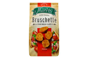 Брускетты со вкусом пиццы хлебные запеченные Maretti м/у 70г
