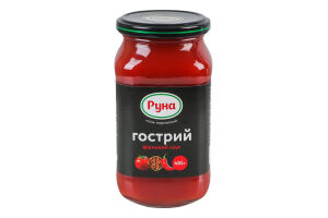 Соус стерилизованный Острый фирменный Руна с/б 485г