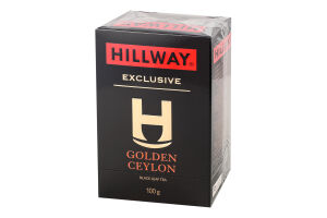 Чай чорний байховий листовий Golden Ceylon Exclusive Hillway в/с к/у 100г