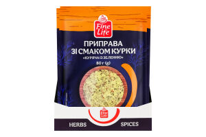 Приправа со вкусом курицы Куриная с зеленью Fine Life м/у 80г